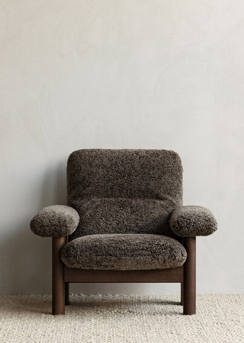 Brasilia Lounge Chair / Dark Stained Oak